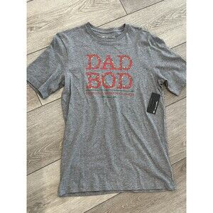 Travis Mathew Shirt Mens Small Gray Dad Bod Pima Cotton Christmas Lit NWT